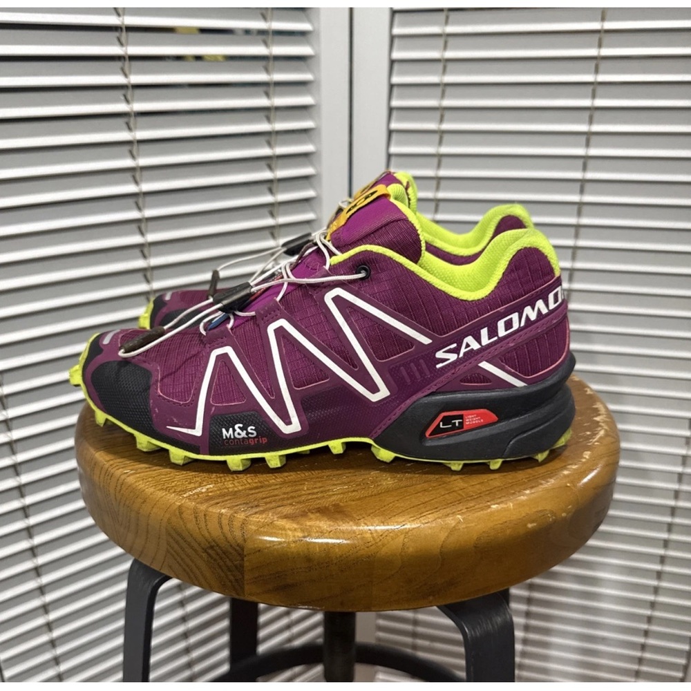 Womens Salomon Speed Cross 3 Purple Training Shoes! Size 7